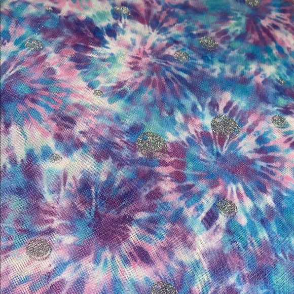 Disney Ily Purple Blue Mesh Swim Cover Up 5/6 GUC Tie Dye - Picture 7 of 15